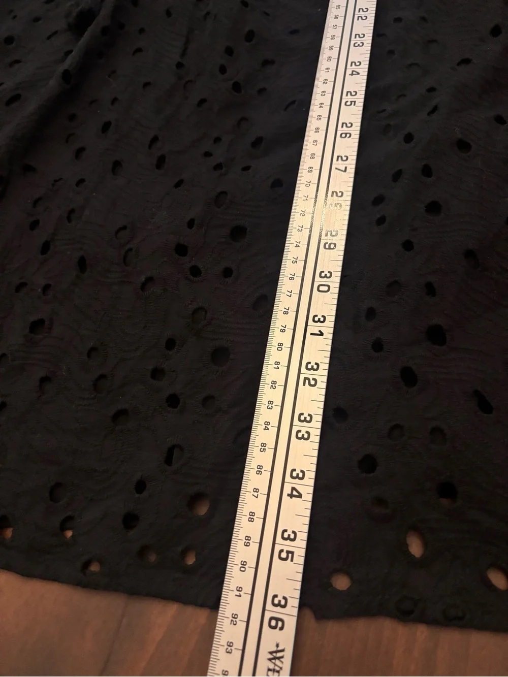 Knox Rose Black Eyelet Sleeveless Peasant Dress